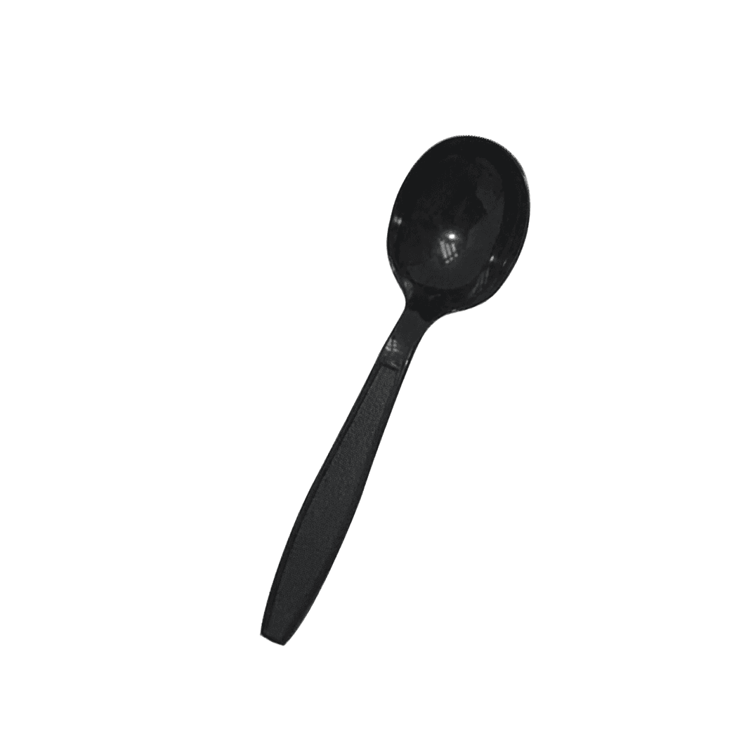 Victoria Bay Soup Spoon PS Black Heavy Duty Unwrapped 1000/Case