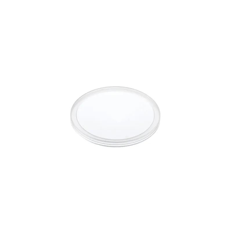 WNA Lid Flat 1 Compartment PP Clear Round For Deli Container Unhinged Recessed 500/Case