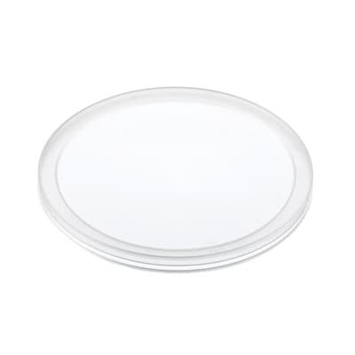 WNA Lid Flat 1 Compartment PP Clear Round For Deli Container Unhinged Recessed 500/Case