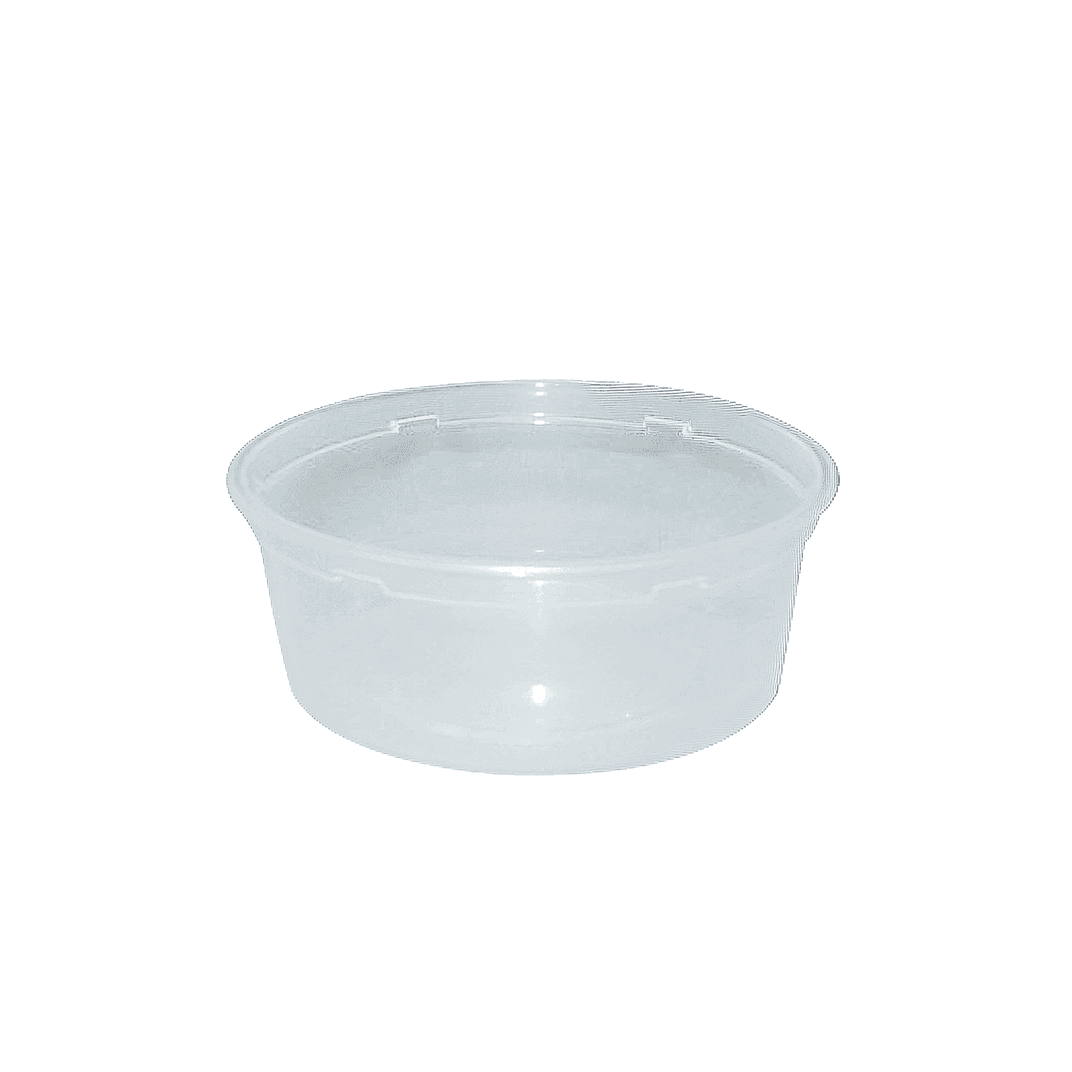 WNA Deli Container Base 8 OZ PP Clear Round 500/Case