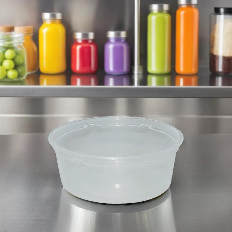 WNA Deli Container Base 8 OZ PP Clear Round 500/Case