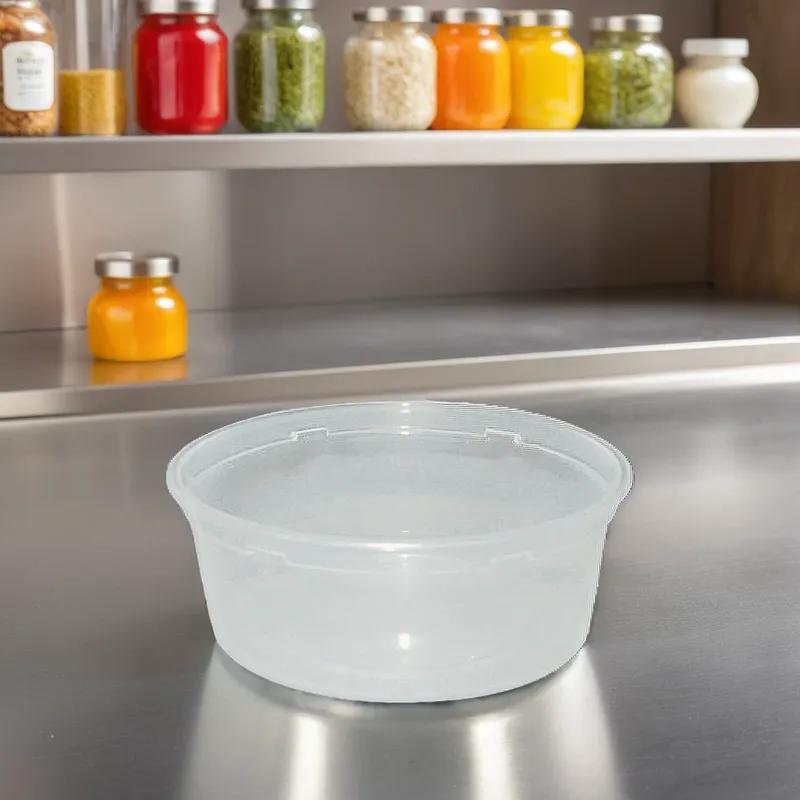 WNA Deli Container Base 8 OZ PP Clear Round 500/Case