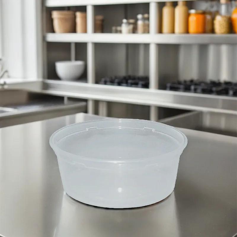 WNA Deli Container Base 8 OZ PP Clear Round 500/Case