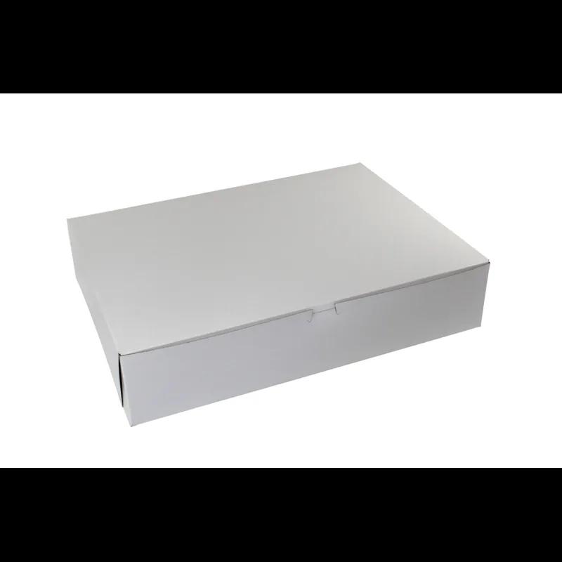 Bakery Box 19X14X4 IN Paperboard White Corner Lock 1-Piece 50/Bundle