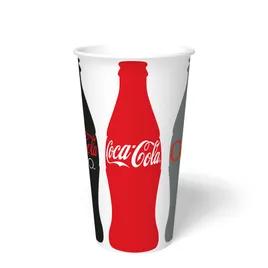 Cold Cup 32 OZ Single Wall Poly-Coated Paper Coca-Cola 600/Case