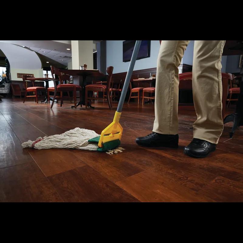 Invader® Mop Handle 60IN Gray Yellow Fiberglass Side Gate 1/Each