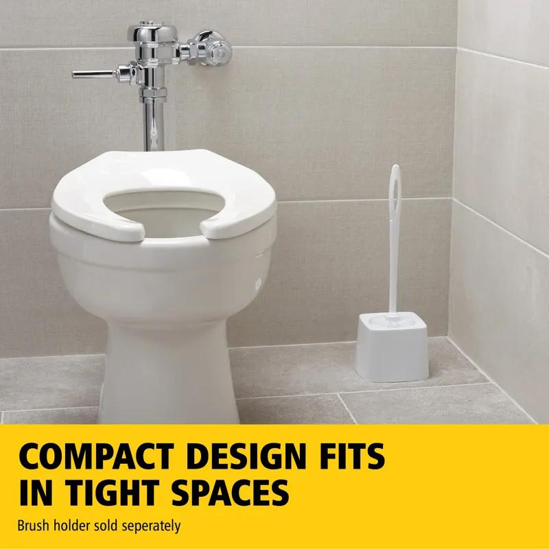 Toilet Bowl Brush Holder 5X5X3.90 IN Plastic White 1/Each