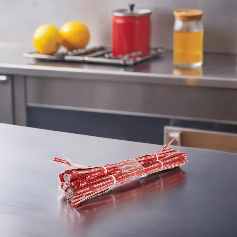 Green Leaf Lettuce Twist Tie 18X0.375 IN Paper Metal 300/Pack