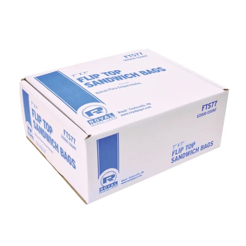 Sandwich Bag 6.5X7 IN LDPE With Flip Top Closure 2000 Count/Pack 1 Packs/Case 2000 Count/Case