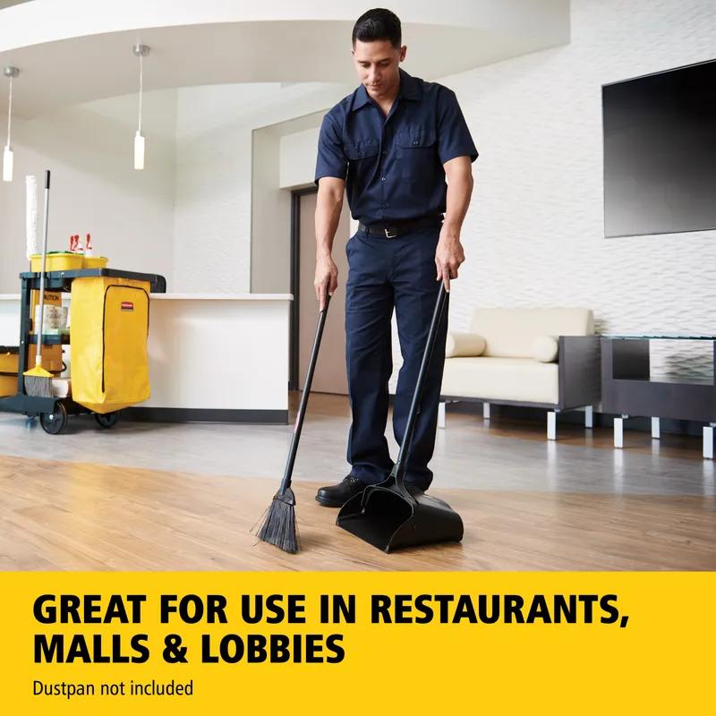 Executive Series™ Lobby Broom 35IN Black Vinyl PP With 7.5IN Head 1/Each