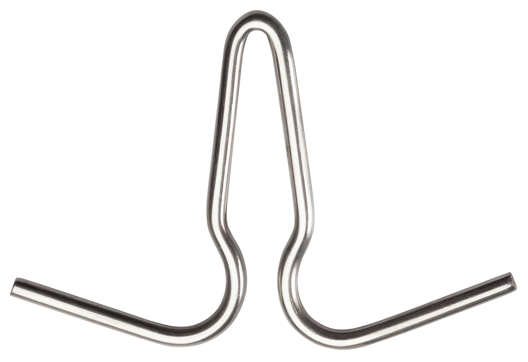 Pot Hook 5.875X4X0.25 IN Stainless Steel Double 1/Each