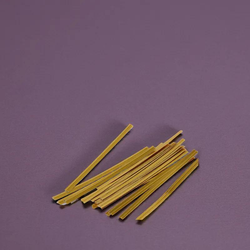 Twist Tie 4X0.19 IN Foil-Lined Paper Gold 2000/Box