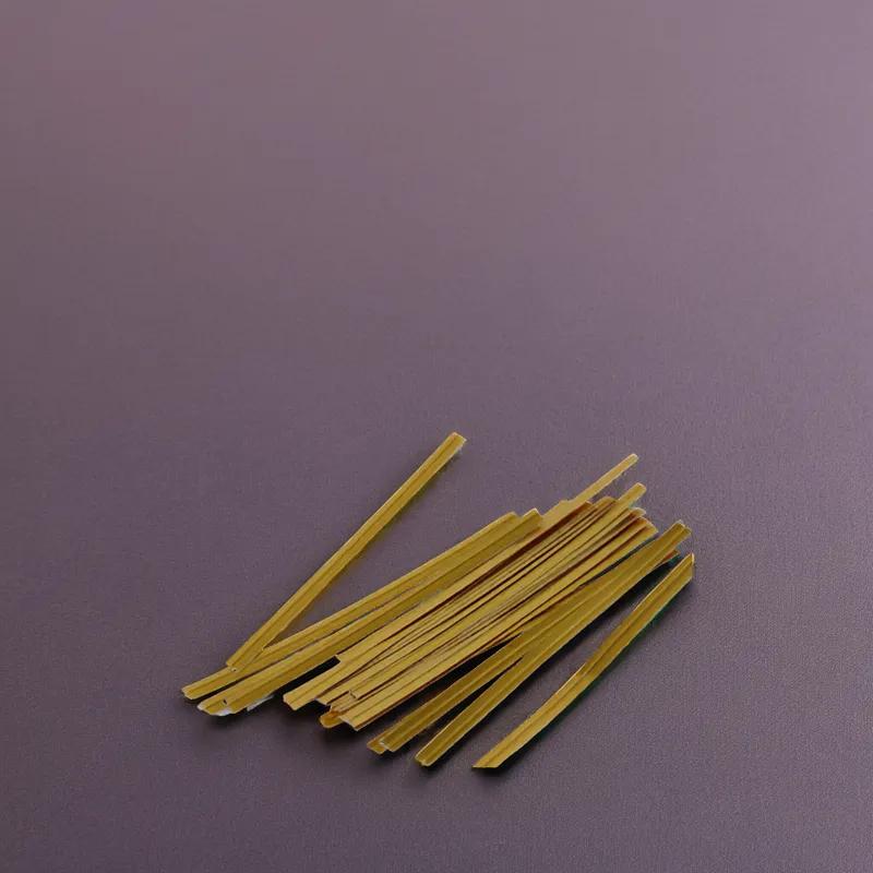 Twist Tie 4X0.19 IN Foil-Lined Paper Gold 2000/Box