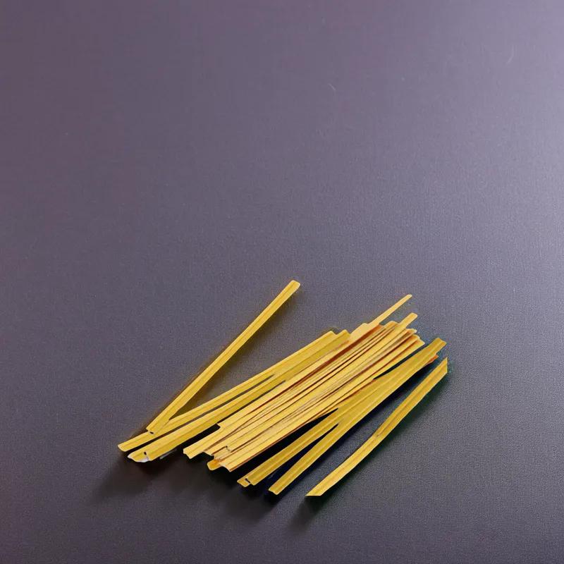 Twist Tie 4X0.19 IN Foil-Lined Paper Gold 2000/Box