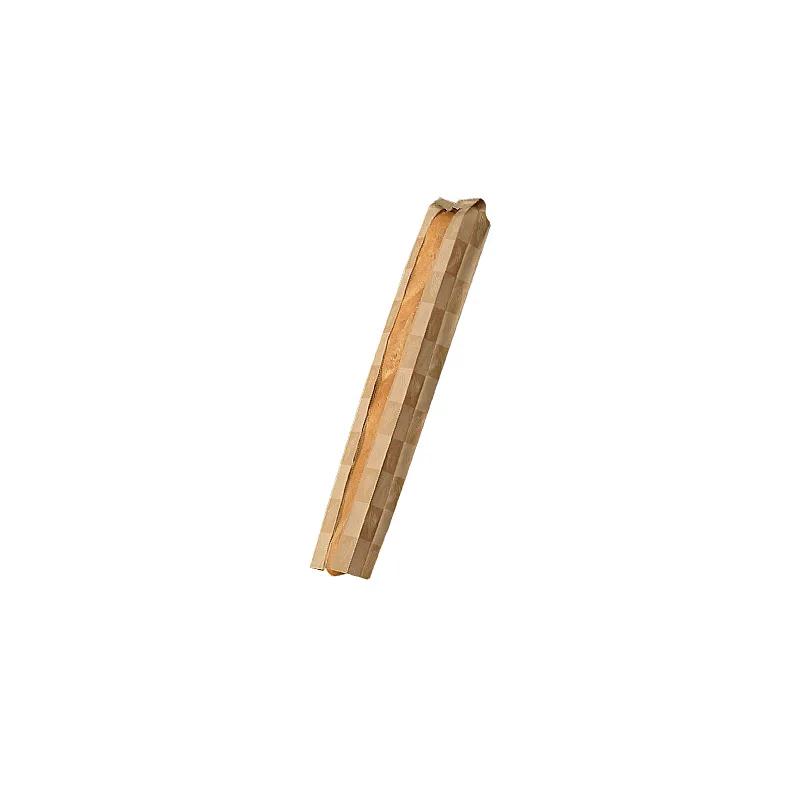 Bagcraft® EcoCraft Dubl Panel® Baguette Bread Bag 4.5X2.5X28 IN Paper Kraft Artisan With Window 500/Case
