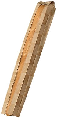 Bagcraft® EcoCraft Dubl Panel® Baguette Bread Bag 4.5X2.5X28 IN Paper Kraft Artisan With Window 500/Case