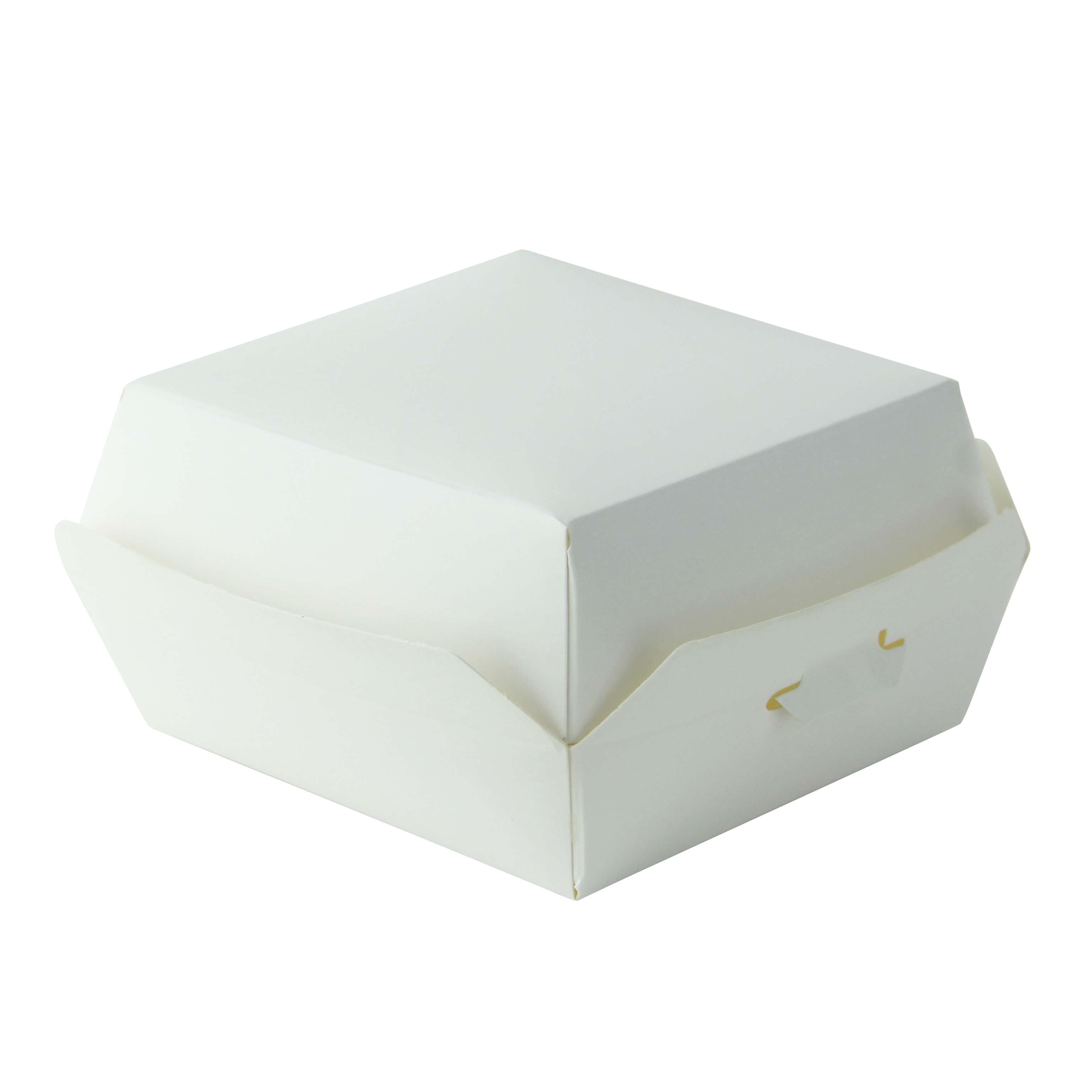 Min Slider Take-Out Box 3.3X3.3X2 IN Corrugated Paperboard White Square 50 Count/Pack 10 Packs/Case 500 Count/Case