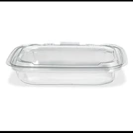 Crystal Seal® Deli Container Hinged With Dome Lid 13 OZ PET Clear Rectangle 200/Case