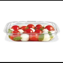 Crystal Seal® Deli Container Hinged With Dome Lid 13 OZ PET Clear Rectangle 200/Case