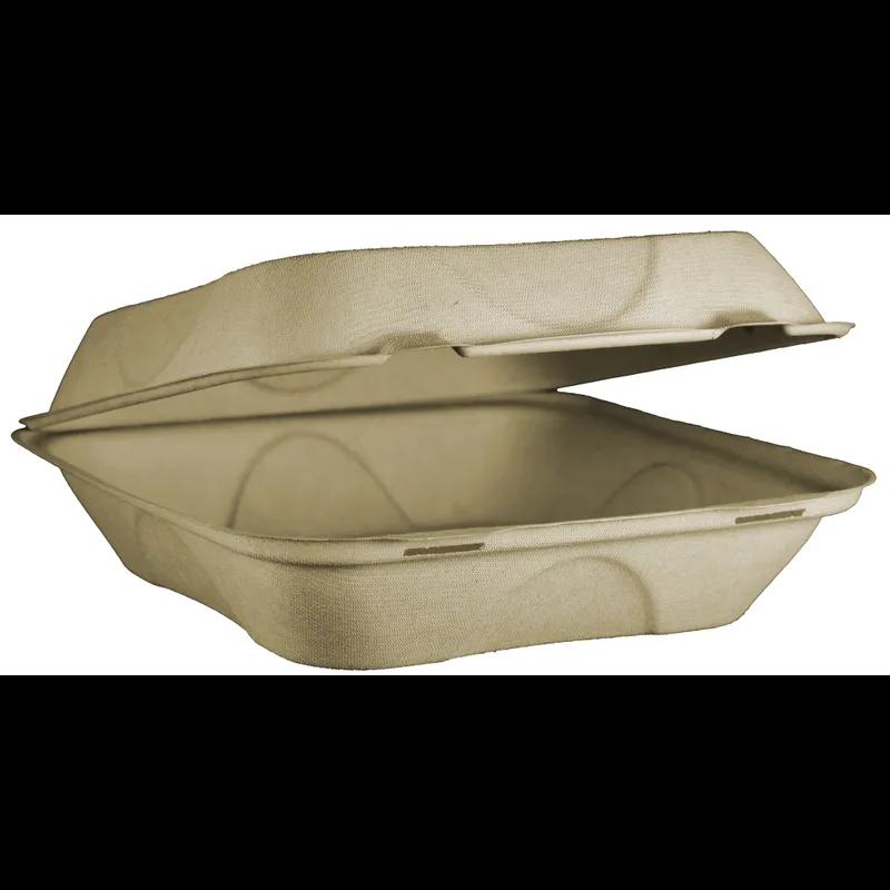 Take-Out Container Hinged 9X9X3 IN Fiber Blend Square 300/Case