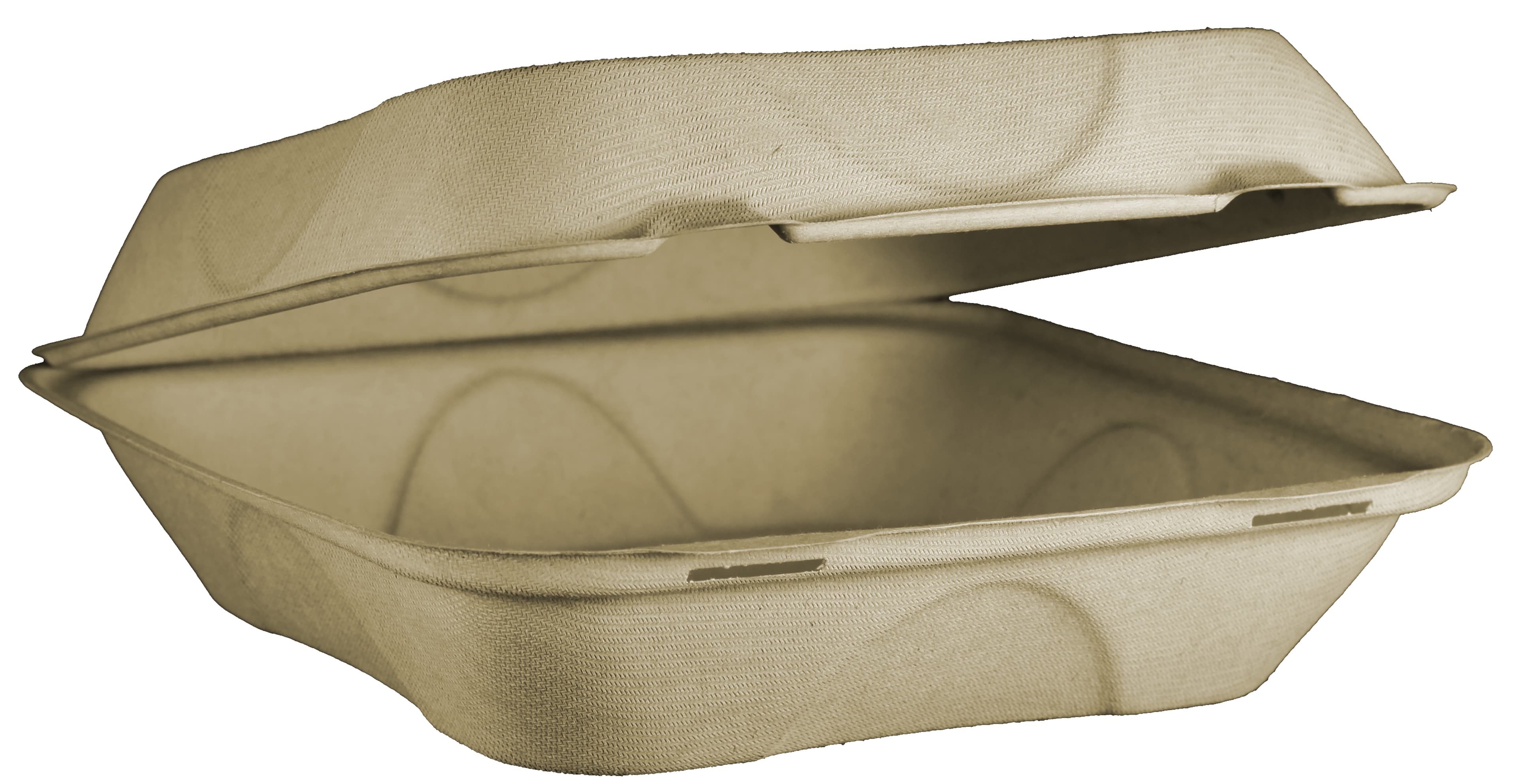 Take-Out Container Hinged 9X9X3 IN Fiber Blend Square 300/Case