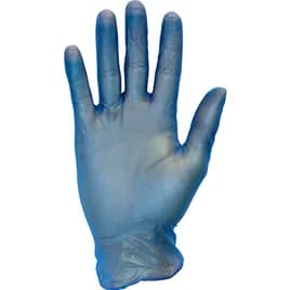 Safety Zone® Gloves Large (LG) Blue Vinyl Powder-Free 100 Count/Pack 10 Packs/Case 1000 Count/Case