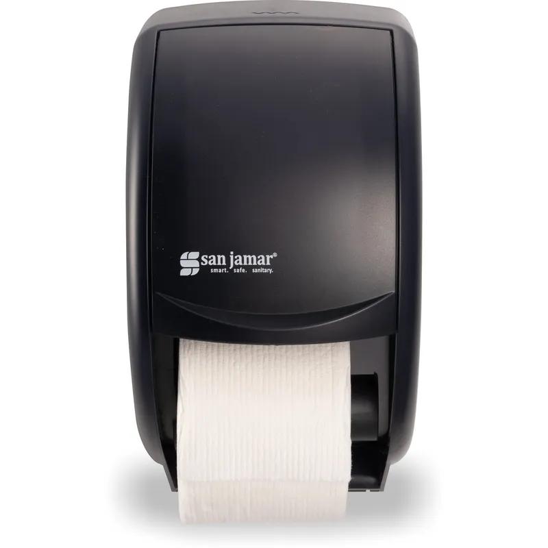 San Jamar Toilet Paper Dispenser 8X13X7.75 IN HIPS Black Pearl 1/Each