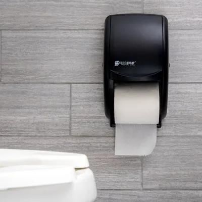 San Jamar Toilet Paper Dispenser 8X13X7.75 IN HIPS Black Pearl 1/Each