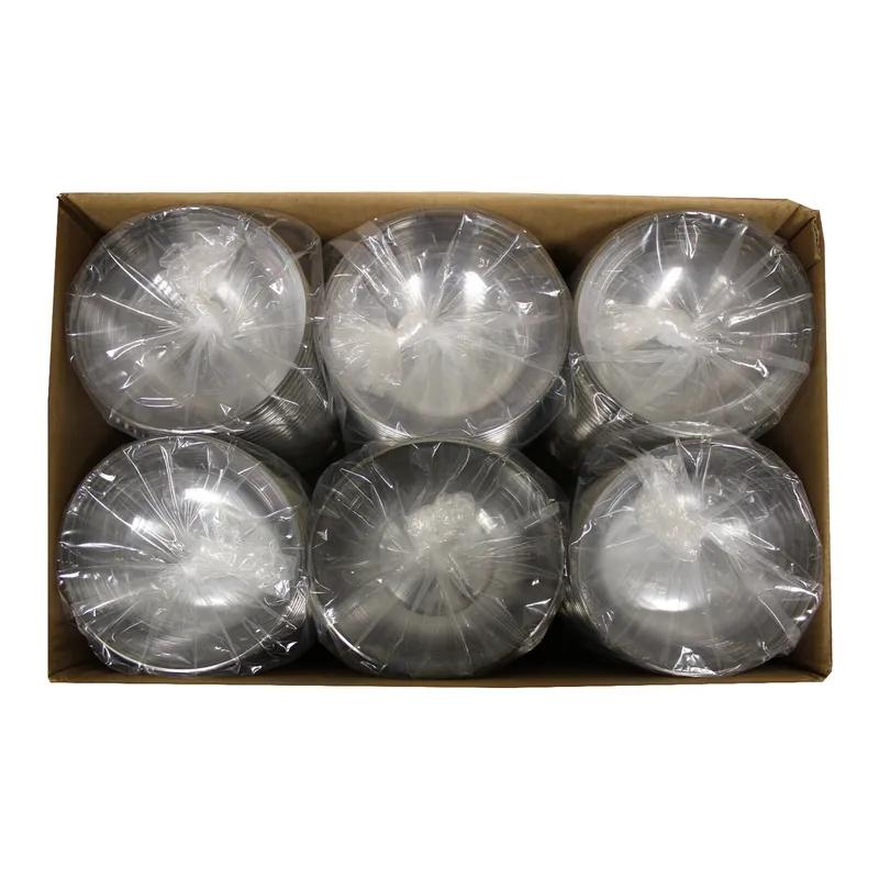 Bowl Small (SM) PS Clear Round With Silver Trim 144/Case