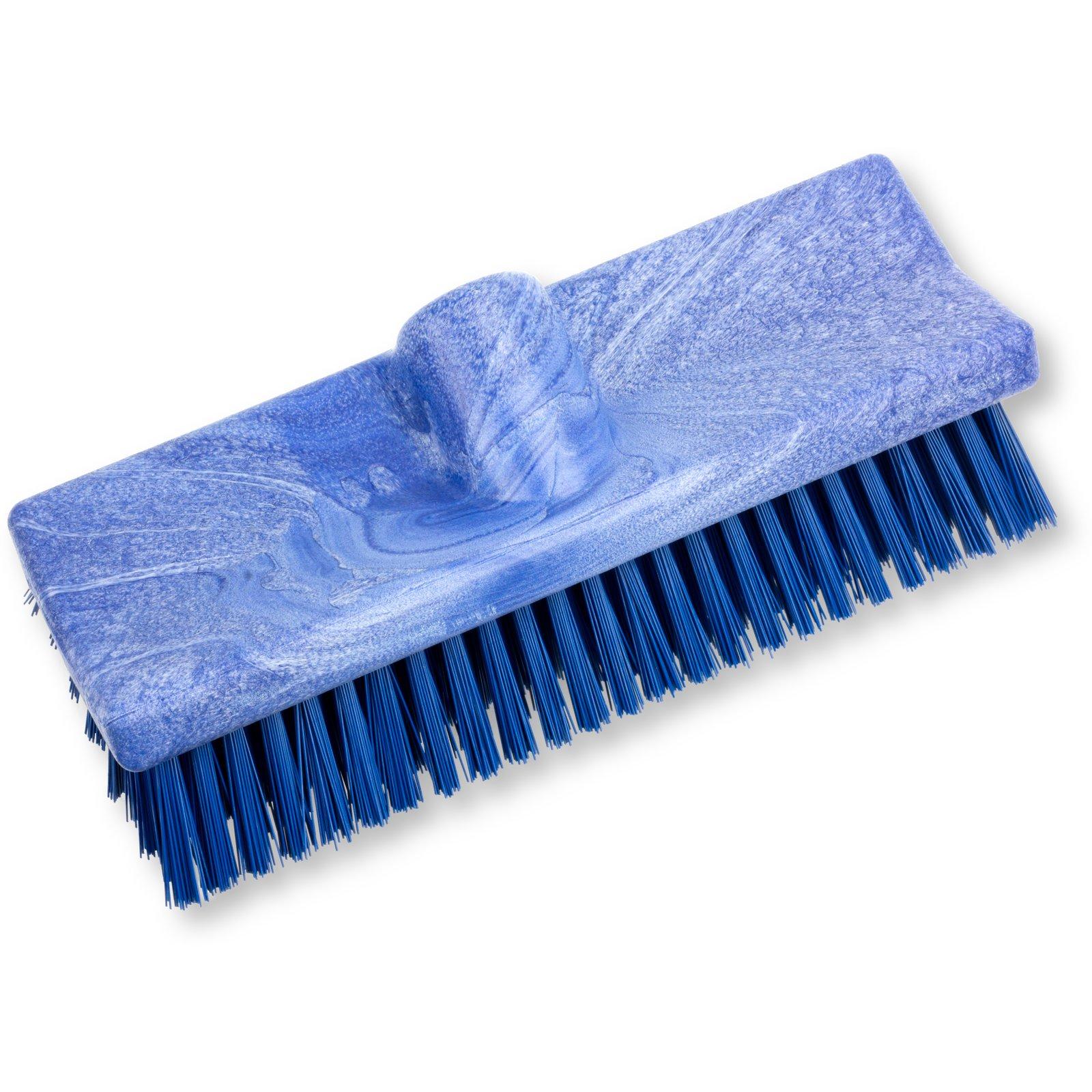 Sparta® Deck Brush 10 IN Plastic Blue Color Coded Bi-Level 1/Each
