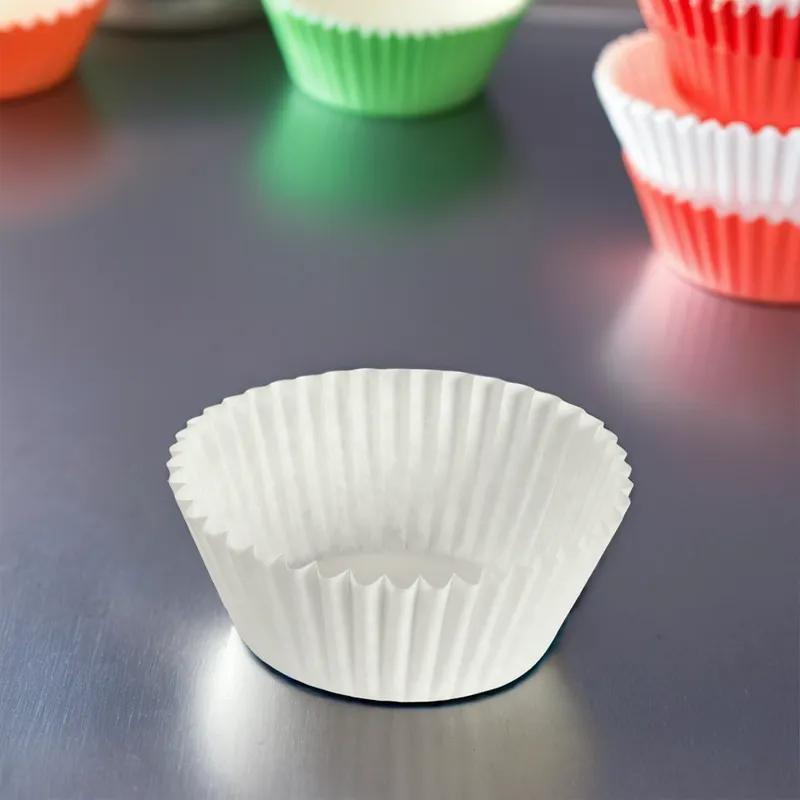 Baking Cup 5 IN Paper White Fluted 10000/Case