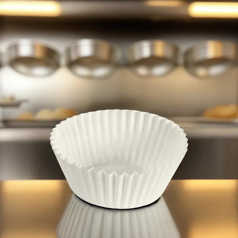Baking Cup 5 IN Paper White Fluted 10000/Case