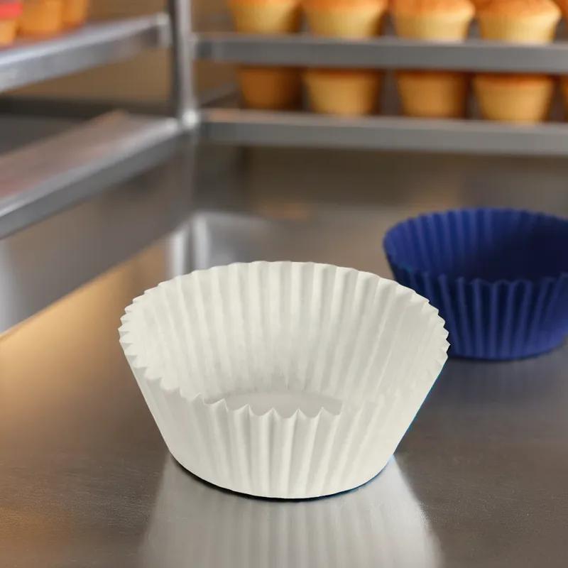 Baking Cup 5 IN Paper White Fluted 10000/Case