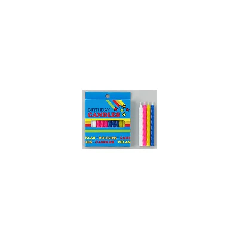 Birthday Candle Assorted 24 Count/Pack 12 Packs/Case 288 Count/Case