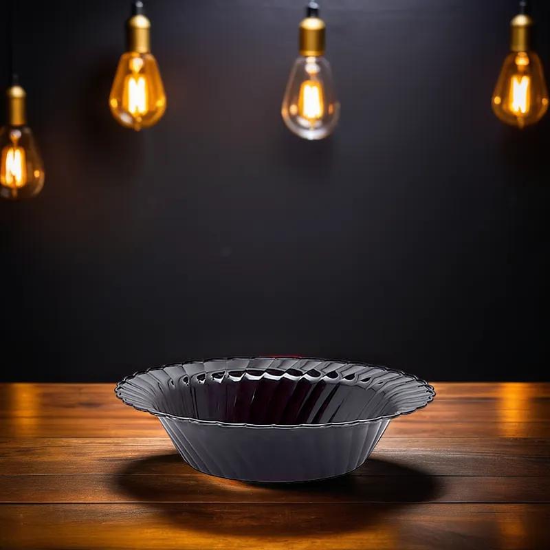 WNA Classicware® Bowl 10 OZ Plastic Black Round 180/Case