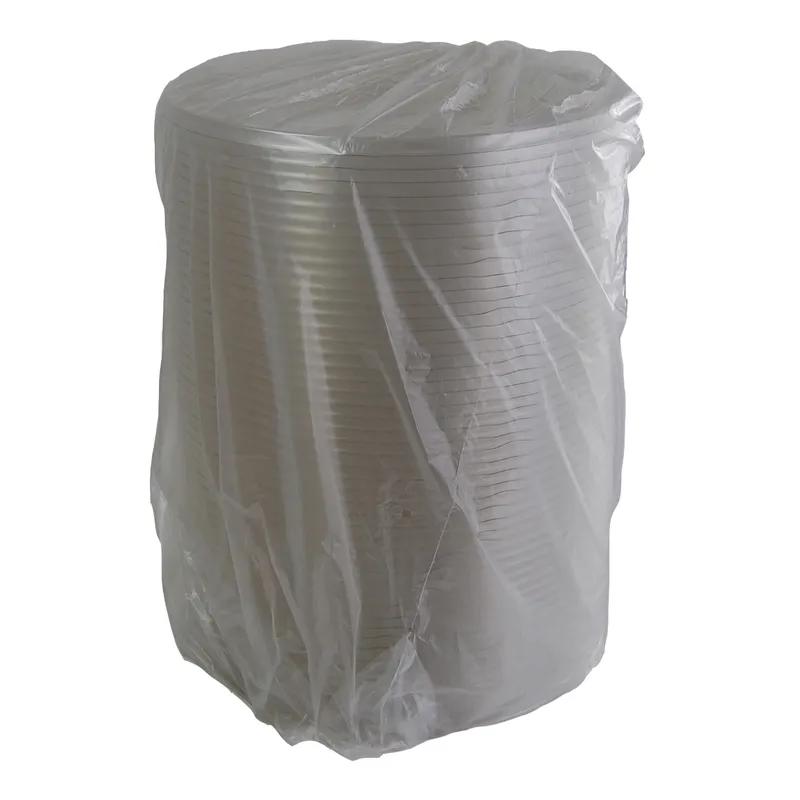 Lid Flat 12.25X0.5 IN 1 Compartment PET Clear Round For 96-160 OZ Bowl Unhinged 50/Case