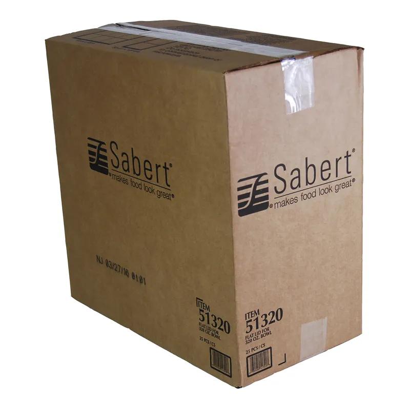 Lid Flat 16.13X0.69 IN 1 Compartment PET Clear Round For 320 OZ Bowl Unhinged 25/Case