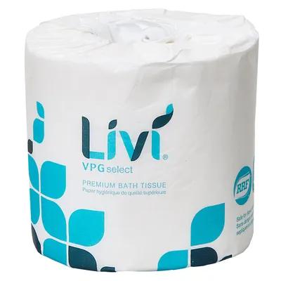 Livi® Toilet Paper & Tissue Roll 4.06X3.75 IN 2PLY White 80 Rolls/Case