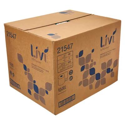 Livi® Toilet Paper & Tissue Roll 4.06X3.75 IN 2PLY White 80 Rolls/Case