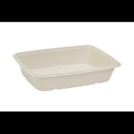 Take-Out Container Base Medium (MED) 30 OZ Pulp Fiber Kraft Rectangle 300/Case
