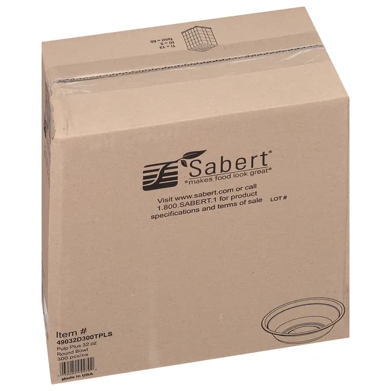 Take-Out Container Base Medium (MED) 30 OZ Pulp Fiber Kraft Rectangle 300/Case