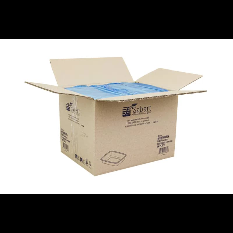 Take-Out Container Base Medium (MED) 30 OZ Pulp Fiber Kraft Rectangle 300/Case
