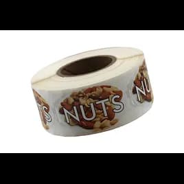 Nuts Bakery Flavor Label 1.25X2 IN Oval 4 Color Process 500 Count/Roll 5 Rolls/Sleeve