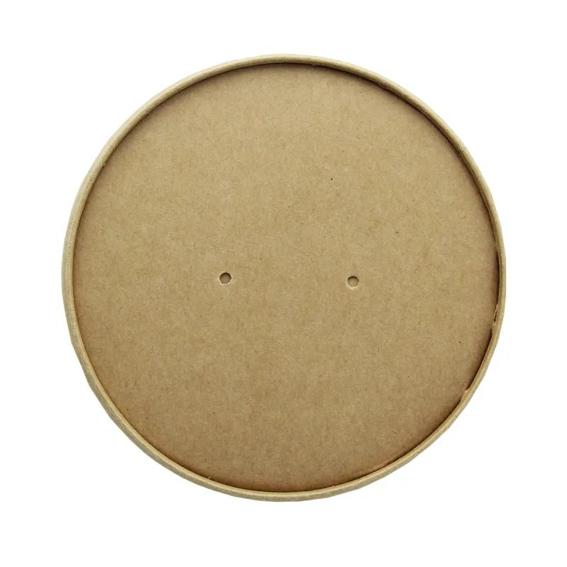 Soup Food Container Base & Lid Combo With Paper Lid 32 OZ Paper Kraft 25 Count/Pack 10 Packs/Case 250 Count/Case