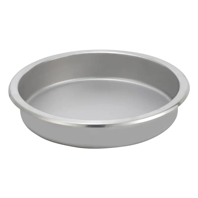 Chafer Food Pan 15.375X2.5 IN 6 QT Stainless Steel Round 1/Each