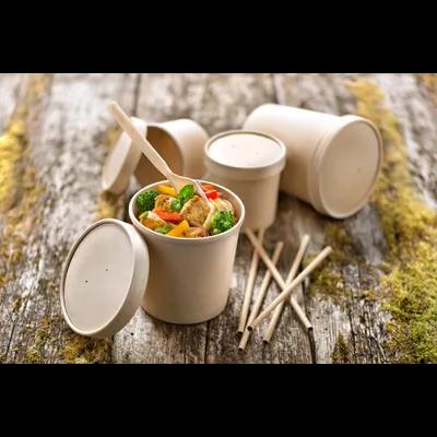 Soup Food Container Base 16 OZ Paper Kraft 50 Count/Pack 10 Packs/Case 500 Count/Case