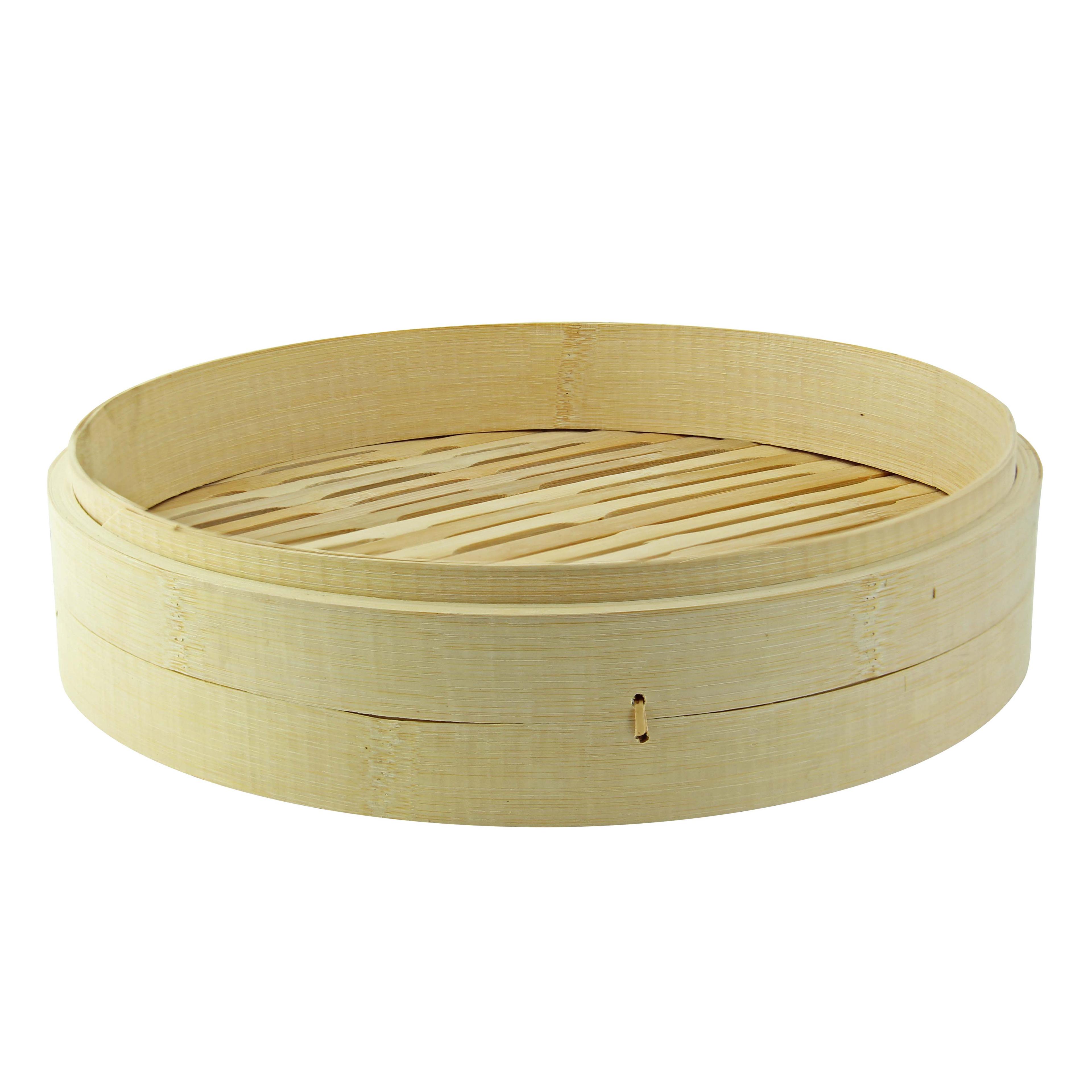 Dim Sum Steamer Giant 11.8X2.6 IN 55 OZ Bamboo Natural 5 Count/Case