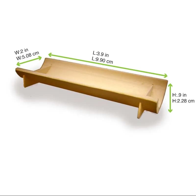 Plate 3.9X2 IN Bamboo Natural Half Round Freezer Safe 20 Count/Pack 10 Packs/Case 200 Count/Case