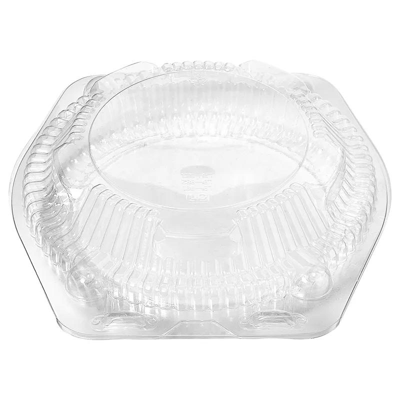 Pie Hinged Container With Dome Lid 8 IN OPS Clear Round 100/Case