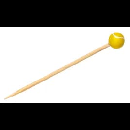 Skewer 4.7 IN Bamboo Natural Tennis 100 Count/Pack 10 Packs/Case 1000 Count/Case